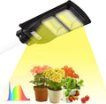 BSOD Solar Grow Lights for Outdoor Plants Cordless Full Spectrum Growing Led Greenhouse Lamp with Timer Auto Remote Wireless Waterproof2in1 Motion Sensor Street &amp Plant Light