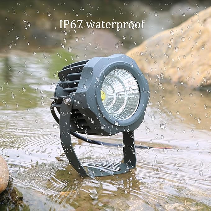 LED Spotlight COB Flood Light Outdoor Garden Lights IP67 Waterproof Adjustable Angle Tree Lamp for The Garden Plaza Advertising Signs Lawn Landscape Lights