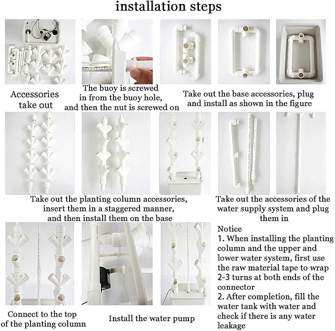 Hydroponics Growing SystemHydroponic Grow KitIndoor Garden Planter for Fruits Vegetables Vertical Farming for Indoor Tower Garden Kit