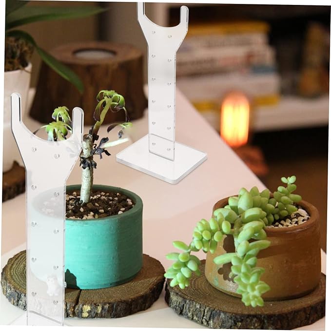 Indoor Plant Stand Grow Light Acrylic Rack Vertical Light Stand for Plant Accessories Construction Fall Off Protection Easy to Use Greenhouse Growing Basket