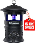 Dynatrap DT1130SR 1/2 Acre Mosquito &amp Flying Insect Outdoor Trap and Killer – Kills Mosquitoes Flies Wasps Gnats &amp Other Flying Insects - Bug Zapper Alternative – Black