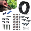 BlueBarrel™ Gravity-Fed Drip Irrigation Kit with Bubbler Emitters: No-Pressure/Low-Pressure Irrigation for Rain Barrels Rain Tanks &amp Cisterns. Made in USA