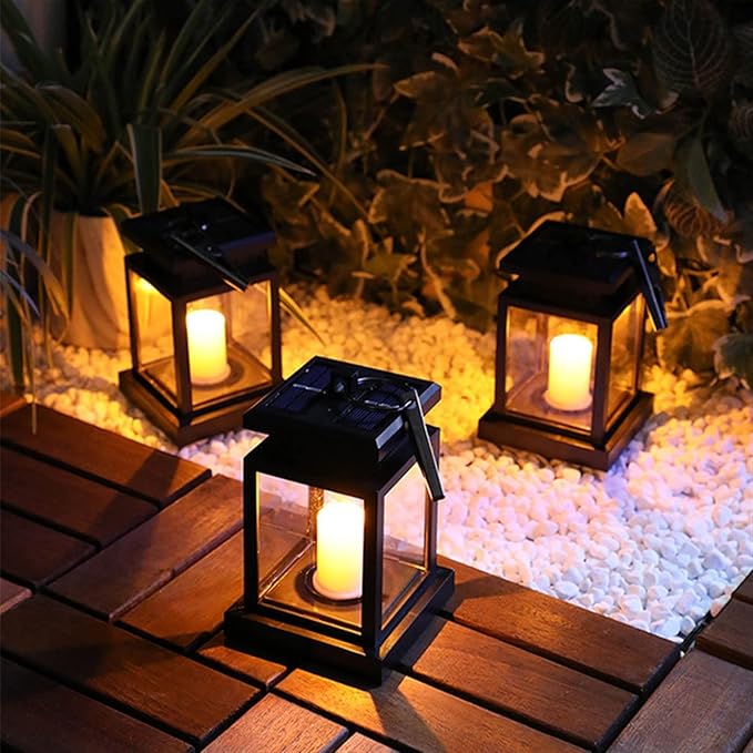Plant Growing Lamps Outdoor Solar Palace Lantern Lawn Camping Decoration Landscape Courtyard Garden LED Atmosphere Candle Light Christmas Lamp