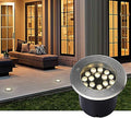Outdoor Buried Lights - Ground LED Landscape Lamp IP67 Waterproof Recessed LED Spotlight AC85-265V LED Well Lights Round Stainless Steel Garden Lawn Light for Patio Path Driveway Illumine