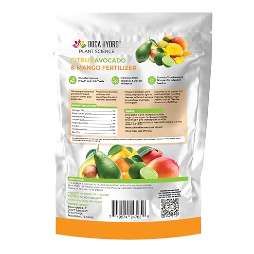 Granular Citrus Avocado and Mango Fertilizer 6-4-6 + 11.5% Calcium (5 Lb)
