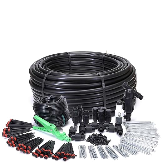 Dripworks Premium/Customized Rose &amp Shrub Irrigation Kit for Watering Roses &amp Shrubs - Waters Upto 60 Rose Plants | Agricultural Grade Components | Trusted Brand Since 1991