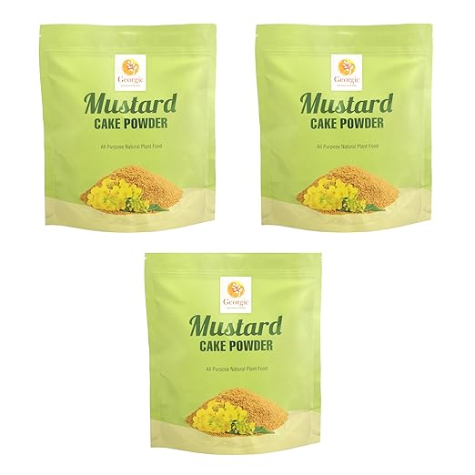 Mustard Oil Cake Powder All-Purpose Natural Fertilizers Concentrate for Flower Vegetable Herb Fruit Tree | Pack of 3