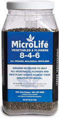 MicroLife Ultimate (8-4-6) Professional Grade Granular Organic Fertilizer for All Vegetables Flowers Trees and Bushes 7 LBS