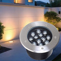 LED Ground Light - Waterproof IP66 Recessed Underground Lamp 6W Beam Spotlight for Garden Pathway and Patio (Green/Blue Light Options)