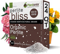 Perlite Bliss (24 Qts) - Organic Perlite for Plants Indoor Soil Amendment - Bulk Perlite for Gardening &amp Seed Starting - Mixes Easily with Potting Soil Vermiculite &amp Organic Coco Coir for Pl