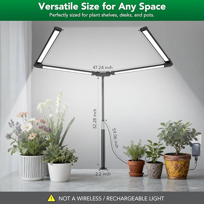 Sondiko Tall Full Spectrum Grow Lights for Indoor Plants LED Grow Light with Automatic Timer 9-Level Dimmable Adjustable Lamp Angle Plant Lights for Indoor Growing