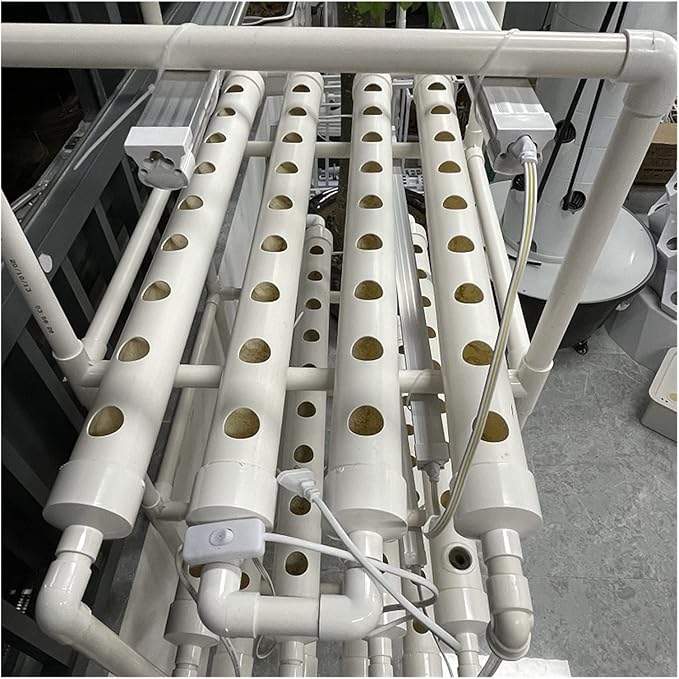 Hydroponic Equipment Vertical Hydroponics Growing System with LED Grow Lights for Family Farm Vetables Planting Lecture Planter Indoor Garden