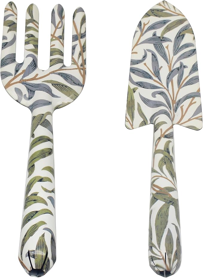 The Leonardo Collection William Morris Willow Bough Garden Tool Set for Gardening | Ideal Tool Kit &amp Gardening Gifts for Women &amp Men | Durable Garden Tools &amp Hand Tools for Daily Garden Wo