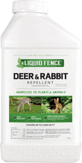 Liquid Fence Deer And Rabbit Repellent Concentrate 32 Ounces Apply Year-Round
