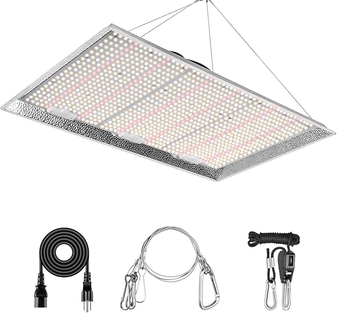 iPower 4500W LED Grow Light Daisy Chain Dimmable Full Spectrum for Hydroponic Indoor Plants Seeding Veg Bloom in Greenhouse