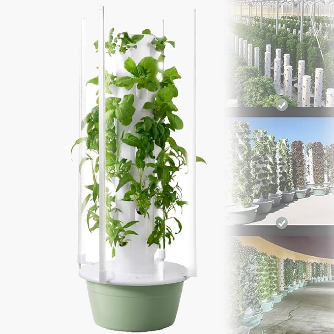 Vertical Planter Hydroponics Tower Hydroponics Growing Sys-TEM Tower Garden Growing Sys-TEM for Home Garden Vertical Planter5thfloor