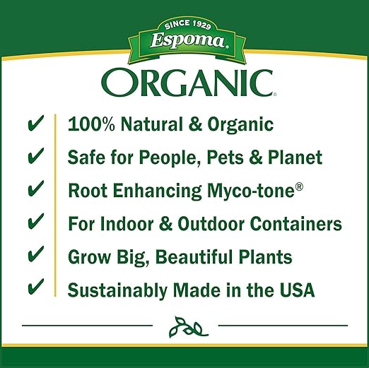 Espoma Bio-Tone Starter Plus 25 lb Natural &amp Organic Plant Food – Enhanced with Beneficial Microbes &amp Mycorrhizae Complete Gardening Kit with My Garden Pool Soil pH Test Strips and Claw Glove