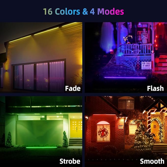 LED Wall Washer Light with RF Remote 144W Color Changing Linear Wall Light Bar 120V Waterproof Dimmable RGBW Landscape Spotlights for Outdoor &amp Indoor Lighting Projects