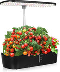 VICASKY 1 Set Indoor Hydroponics Growing System Kit with Grow Light Multi Porous Design for Indoor Gardening Complete Accessories for Easy Planting of Vegetables US Plug Compatible
