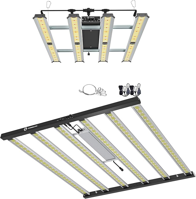 FARMLITE Grow Light LED Grow Lights for Indoor Plants Full Spectrum Growing Light Plant Hanging Growing Lamps Seedling with Daisy Chain Dimmable