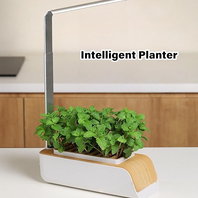 Intelligent Indoor Hydroponic Gardening Systems with Adjustable LED Grow Light for Vegetables Soil and Water Plant
