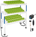 Upgraded Hydroponics Growing System Kit108 Plant Sites 3 Layers Food-Grade PVC-U Pipes Hydroponic Grow Kit Gardening System for VegetablesFlowersFruitsHerbs