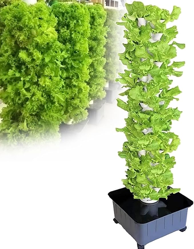 45 Hole Hydroponics Tower SetHydroponics Growing SystemSoilless Cultivation Growing SystemAutomated Aeroponic TowerIndoor Smart GardenVegetable Plant Tower
