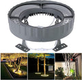 Led Outdoor Lights Low Voltage Landscape Spotlights Small Lawn Tree Ring Lights IP65 Weatherproof(Yellow LightPack of 4)