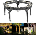 Outdoor Landscape Spotlights Outdoor Palm Tree Lights LED Low Voltage Landscape Tree Ring Lights Garden Lights IP65 Weatherproof(White LightPack of 5)