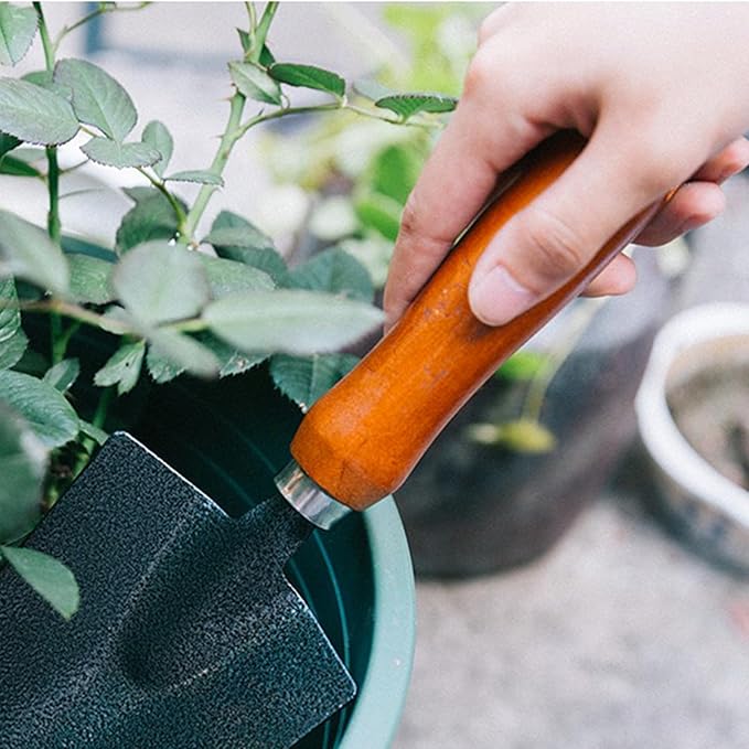 Personalized Custom Garden Shovel Trowel Tools Set-2PCS with Engraved Wood Handle Heavy Duty Gardening Hand Tool with Hanging Hole Digging Shovel Hand Tool Kit for Planting i dig You Shovels