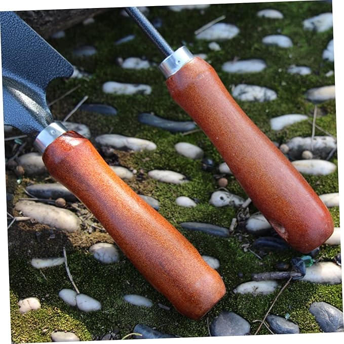 Totority 12pcs Mini Iron Spade Gardening Stoving Varnish Shovels for Planting and Weeding Lightweight Tools for Garden for Flowers and Vegetables