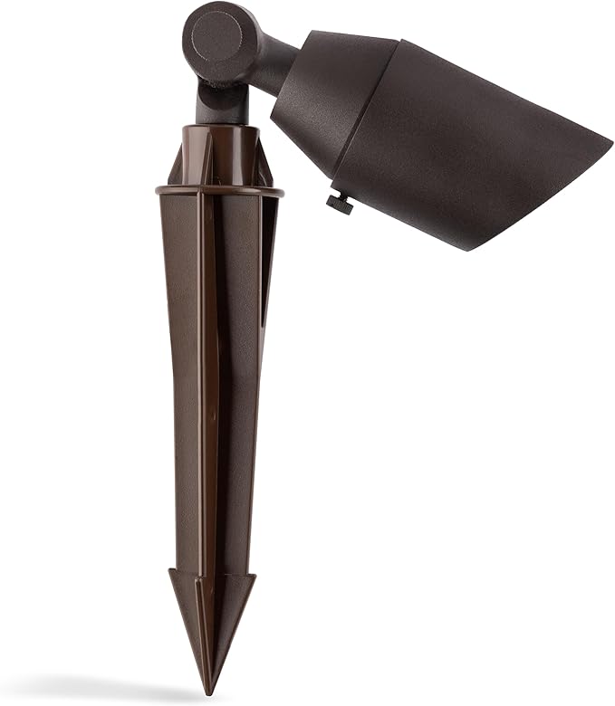 Westgate LFLD-5W-30K-BZB 12V LED Solid Brass Spotlight Bronzed Brass Outdoor Lights Landscape Lighting for Exterior Facade Flagpole Walkway Pathway 5W 400lm LED Light 3000K CREE COB IP67