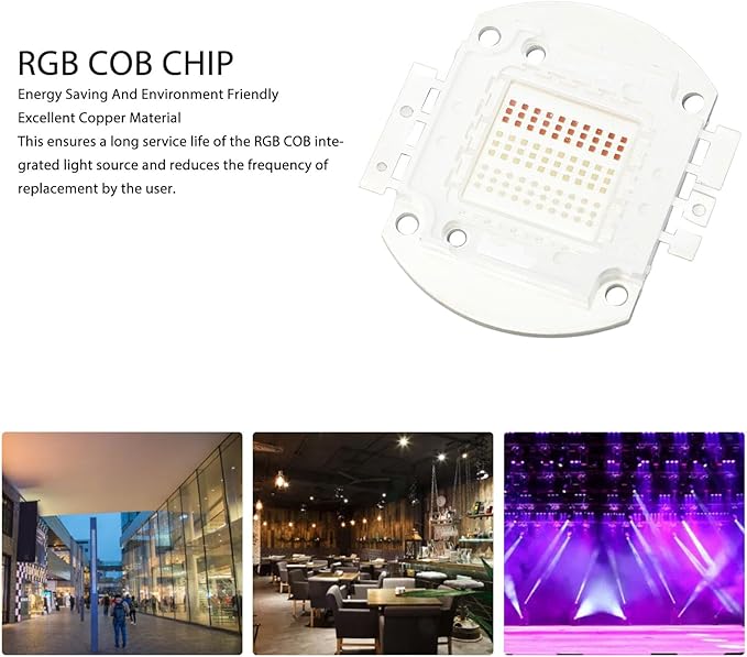 100w RGB COB Integrated Lamp Chip Super High Brightness Long Service Life Energy Saving COB Light Bead Great Copper Material for Plant Stage Advertising Board Lamp Beads