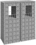 2pcs Galvanized Steel Gabion Basket Post/Planter Raised Bed Gabion Raised Bed to Fill with Rocks or Gravel Stable Durable Gabion Post 15.7x15.7x39.4 -AA