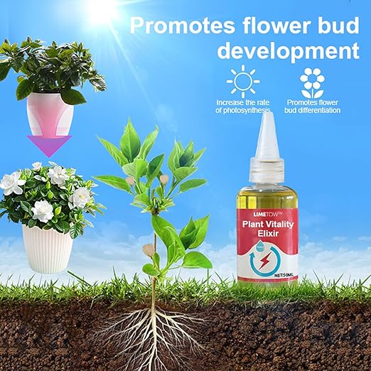 LIMETOW Plant and Flower Activation Liquid Solution – Plant Growth Enhancer Rooting Hormone and Liquid Fertilizer for Seedlings and Cuttings (3Bottle)