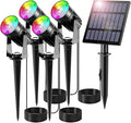 Outdoor RGB Solar Led Path Lights Color Changing Landscape Spotlights Energy Efficient Weatherproof Fast Installation