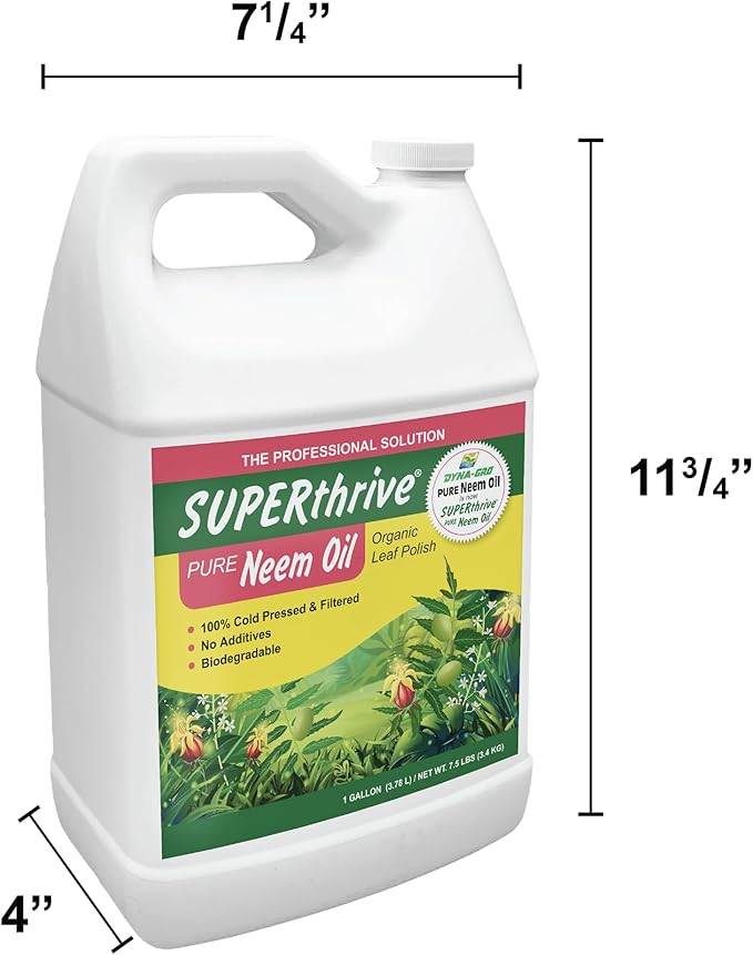Dyna-GRO NEM-100 Neem Oil Leaf Polish 128 Fl Oz (Pack of 1) Concentrate