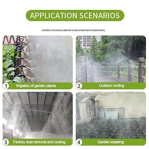 Drip Irrigation Kit Automatic Watering System for Potted Plants 360 Degree Adjustable Copper Micro Sprinklers Quick Connect Tubing Fittings for Garden Lawn Patio Balcony(Timer Ⅱ)