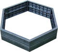Exaco Trading Company Exaco 645100 Modern Modular Raised Bed - Hexagon Shape 2 Panels High