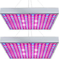 LED Grow Light 225 LEDs Plant Lights Red Blue White Panel Growing Lamps for Indoor Plants Seedling Vegetable and Flower (2 Pack)
