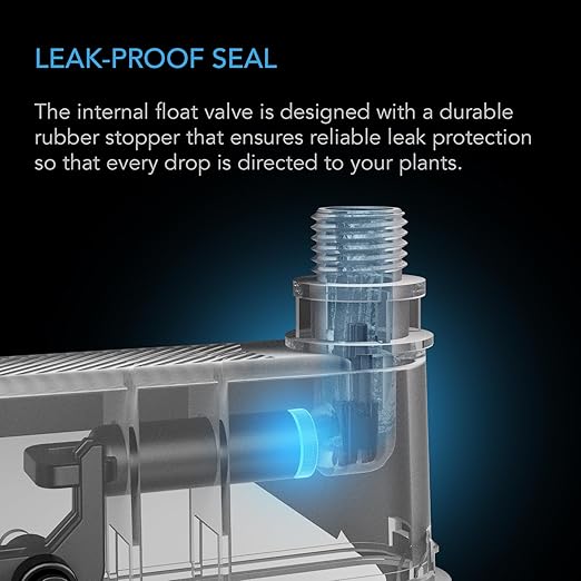 AC Infinity Auto-Fill Upgrade Valve Kit for Self-Watering Base Gravity-Powered Valve Refills Water from Larger Reservoir Secure Leak-Proof Seal 3/8 OD Tubing 4-Pack for Hydroponics &amp Grow Set