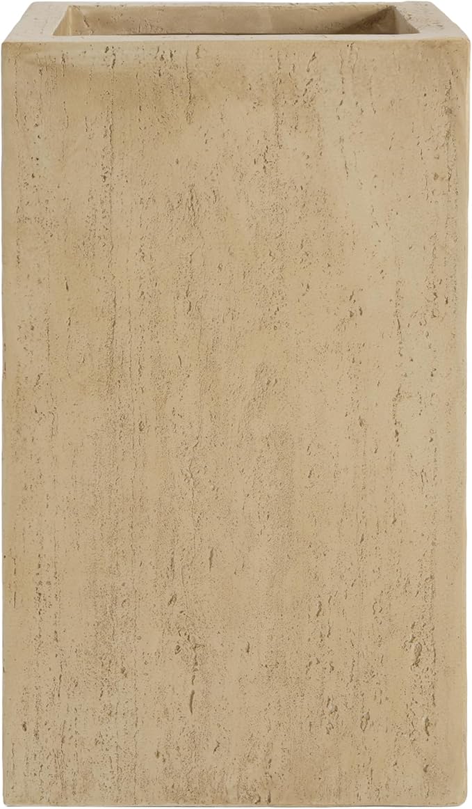 Handmade Rectangle Planter Box 27''H Travertine
