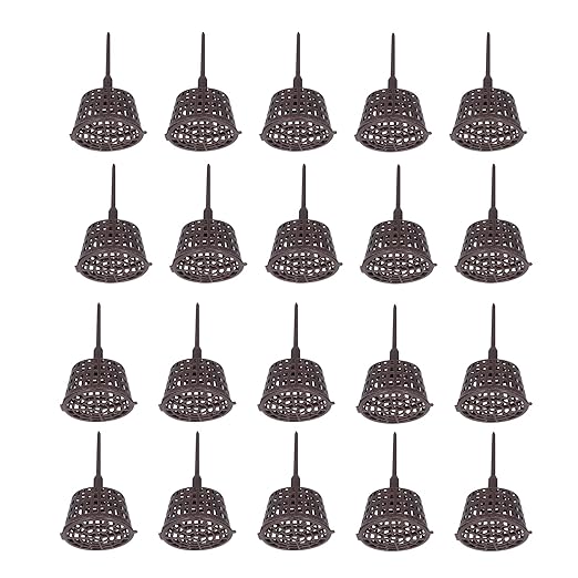 Atyhao Plastic Fertilizer Mesh Basket 20PCS Anti-Aging Bonsai Fertilizer Box with Lid for Planting Fertilization