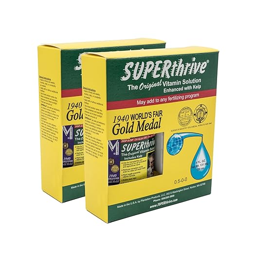SUPERthrive Original Plant Vitamin Solution with Kelp for All Plants 4 Oz. - 2 Pack