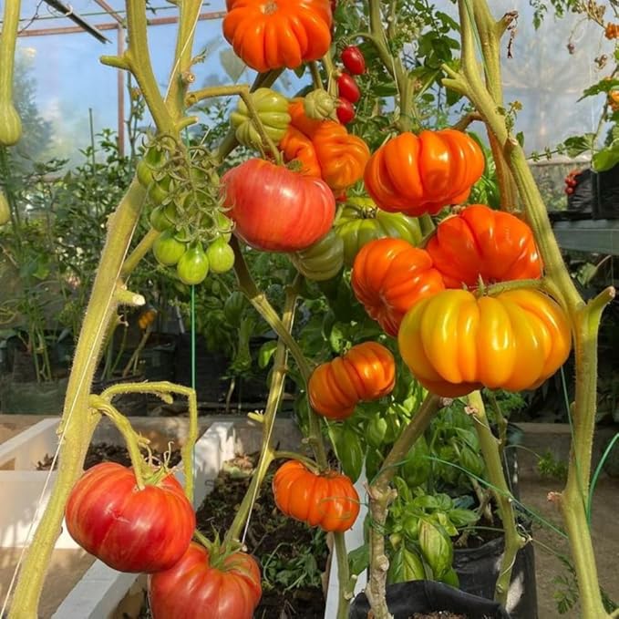 Set 2 Pots Beefsteak Tomato Plants 4 Inch Pot Live Tomato Plants 5 to 8 Inch Tall Vegetable Seedlings for Growing