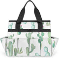 Garden Tool BagCactus Plants Pattern Gardening Organizer Bag With Pockets Garden Tool Kit Storage Tote for Women Men Garden Tool Set Holder
