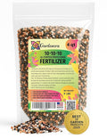 𝐁𝐄𝐒𝐓𝐒𝐄𝐋𝐋𝐄𝐑 10-10-10 Plant Fertilizer Slow Release | 10 10 10 All Purpose Fertilizer for Fruit Trees Evergreens Vegetables Arborvitae Fig Trees Shrubs Pines Oaks Flowers [4 Quarts]
