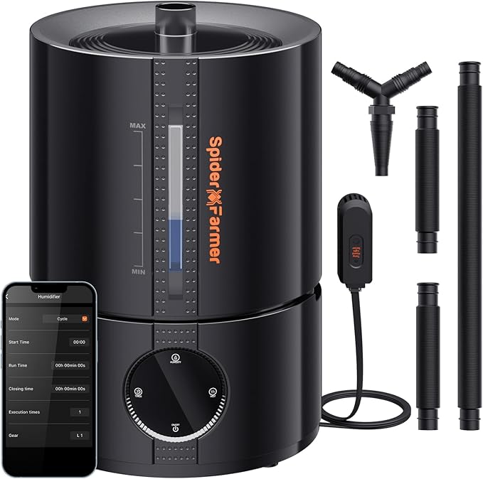Spider Farmer 5L Humidifier and SE7000 Grow Light