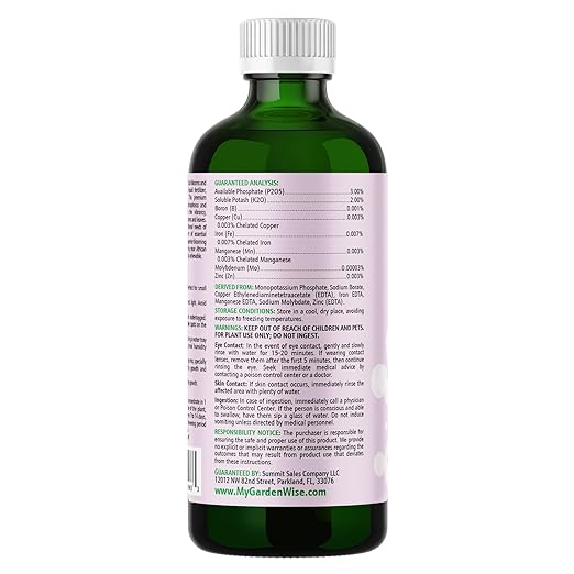 0-3-2 African Violet Fertilizer for Indoor Plants: Concentrated Plant Food – Plant Fertilizer Bloom Booster for All Violets Indoor Flowering Plants Vigorous Growth and Blooming (32 OZ)