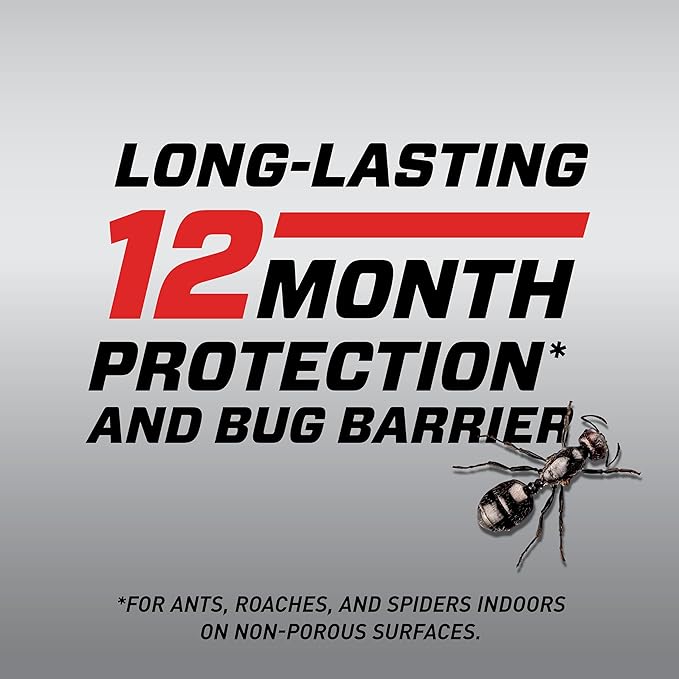 Ortho Home Defense Max Indoor Insect Barrier with Extended Reach Comfort Wand - Ready-To-Use Home Bug Spray Kills Ants Roaches Spiders Fleas and Ticks 1 gal.